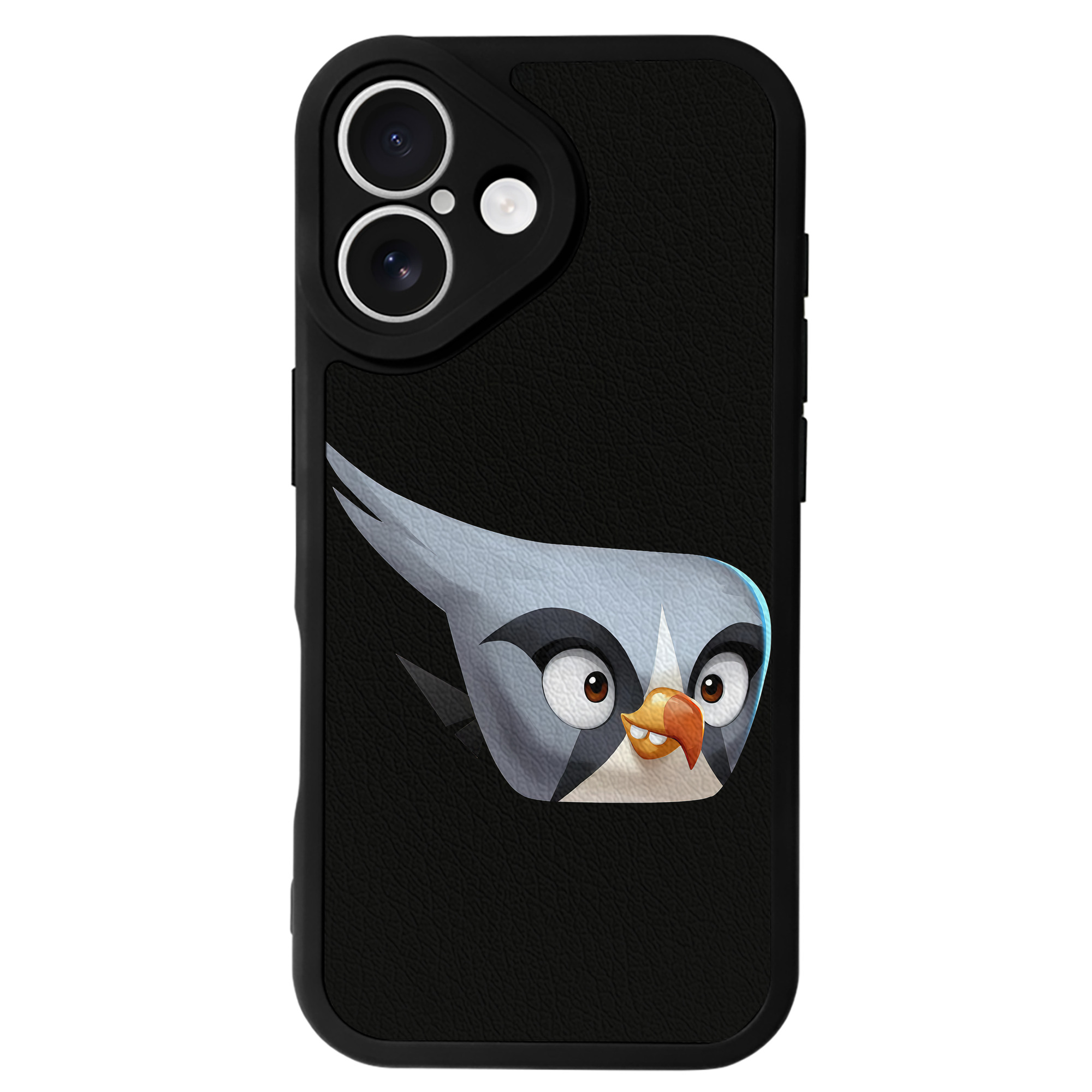 （画像用） Angry Birds アングリーバード 【iPhone 16シリーズ対応】シリコンスマホケース（レザー調） 材質：シリコン